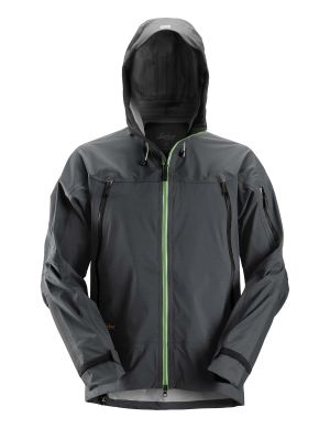 1300 Work Jacket Shell Stretch Waterproof Flexiwork Steel Grey 5804 Snickers 71workx front 1300 Work Jacket Shell Stretch Waterproof Flexiwork Steel Grey 5804 Snickers 71workx front