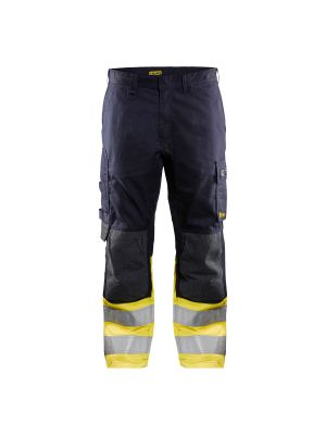 Multinorm Trouser Inherent 1488 Marine/High Vis Geel - Blåkläder