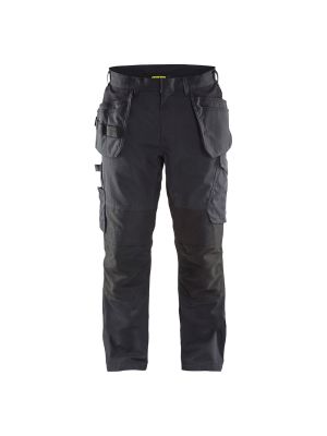 Blåkläder 1496-1330 Service Work Trouser Stretch with Holster Pockets - Black/Dark Grey