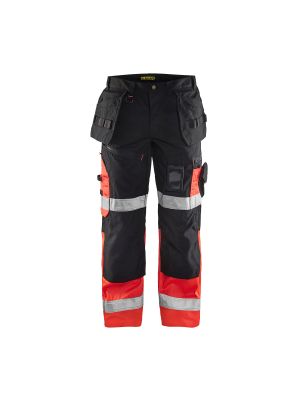 X1500 High Vis 1508 Zwart/High Vis Rood - Blåkläder