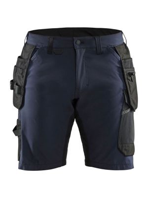 15201645 Work Short 4-way Stretch Blåkläder Dark Navy Black 8699 71workx front