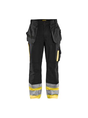 High Vis Trousers 1529 Zwart/High Vis Geel - Blåkläder High Vis Trousers 1529 Zwart/High Vis Geel - Blåkläder