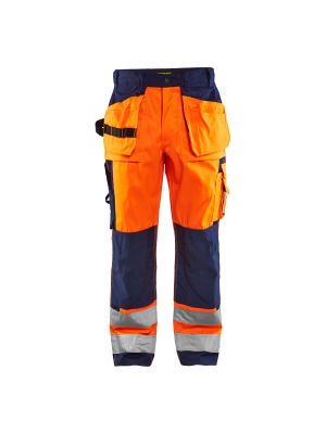 High Vis Trousers 1533 High Vis Oranje/Marineblauw - Blåkläder