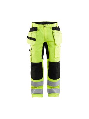 High Vis Trousers With Stretch 1552 High Vis Geel/Zwart - Blåkläder