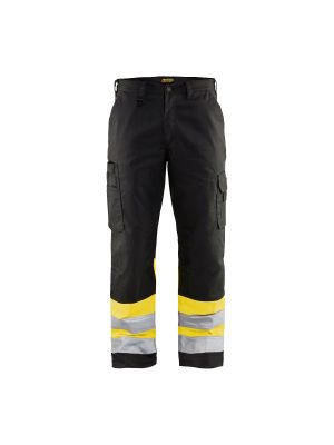 High Vis Trouser 1564 Zwart/High Vis Geel - Blåkläder High Vis Trouser 1564 Zwart/High Vis Geel - Blåkläder