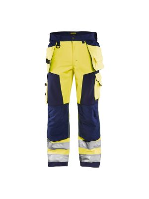 High Vis Softshell Craftsman Trouser 1567 High Vis Geel/Marine - Blåkläder High Vis Softshell Craftsman Trouser 1567 High Vis Geel/Marine - Blåkläder