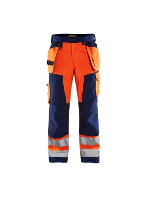 High Vis Trouser Without Holster Pockets 1566 High Vis Oranje/Marine - Blåkläder High Vis Trouser Without Holster Pockets 1566 High Vis Oranje/Marine - Blåkläder