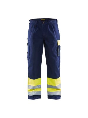 High Vis Trousers 1584 High Vis Geel/Marine - Blåkläder