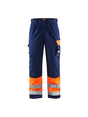 High Vis Trousers 1584 High Vis Oranje/Marine - Blåkläder High Vis Trousers 1584 High Vis Oranje/Marine - Blåkläder