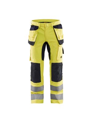 Trouser Multinorm Inherent With Stretch 1587 High Vis Geel/Marineblauw - Blåkläder