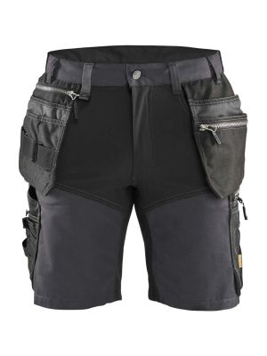 1598-1860 Work Short Holster Pockets Stretch Grey 9699 Blåkläder 71workx front