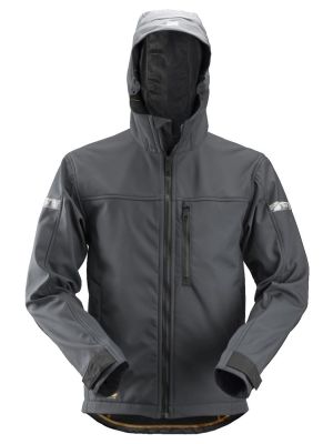 Snickers 1229 AllroundWork, Softshell Jacket Hood - Steel Grey