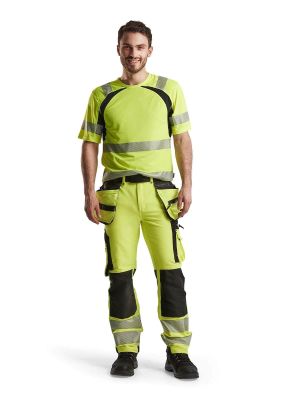 High Vis Trouser 4-Way Stretch 1997 High Vis Geel/Zwart - Blåkläder
