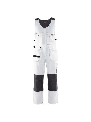 Blåkläder 2532-1210 Painter Bib Overall - White/Dark Grey