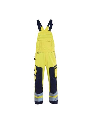 Multinorm Bib Trouser 2608 High Vis Geel/Marineblauw - Blåkläder