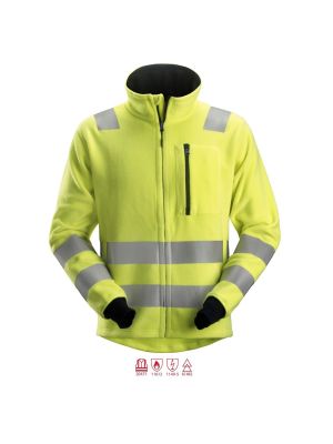 Snickers 2860 ProtectWork FleeceJacket, Class 3 - High Vis Yellow