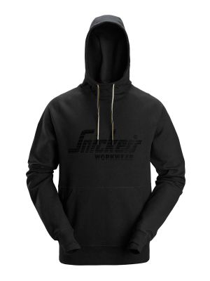 2894 Work Hoodie Logo Snickers Black 0400 71workx front 2894 Work Hoodie Logo Snickers Black 0400 71workx front
