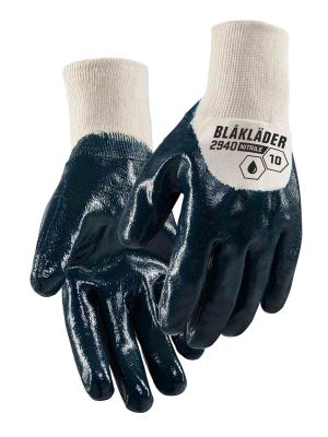 2940-1466 Work Gloves Nitrile Dipped - 6000 Turquoise - Blåkläder - front 2940-1466 Work Gloves Nitrile Dipped - 6000 Turquoise - Blåkläder - front