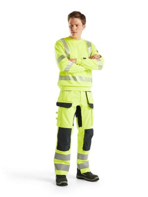 3087-1762 High Vis Work Sweater Fireproof - Blåkläder