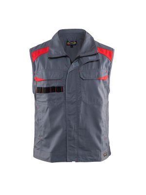 Industry Waistcoat 3164 Grijs/Rood - Blåkläder Industry Waistcoat 3164 Grijs/Rood - Blåkläder