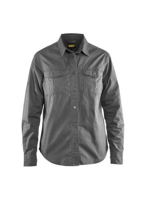 Ladies Twill Shirt 3208 Grijs - Blåkläder