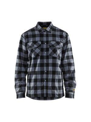 Lined Flannel Shirt 3225 Donkergrijs/Zwart - Blåkläder