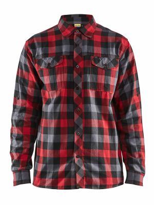 3299 Work Shirt Flannel Checked - Blåkläder