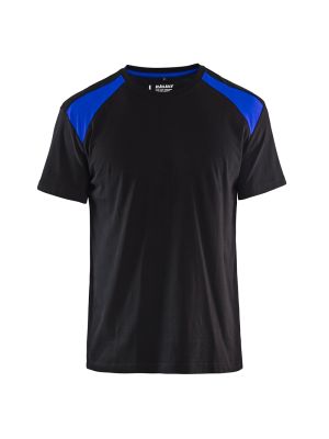 Blåkläder 3379-1042 T-Shirt Bi-Colour - Black/Cornflower Blue Blåkläder 3379-1042 T-Shirt Bi-Colour - Black/Cornflower Blue