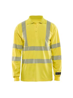 Multinorm Pique Long Sleeves 3439 High Vis Geel - Blåkläder