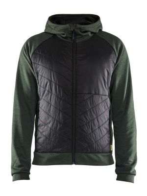 3463-2533 Work Vest Hybrid Blåkläder Autumn Green Black 4199 71workx Front