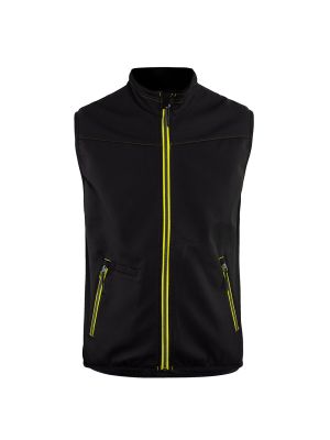 Blåkläder 3850-2516 Softshell Gilet - Black / Vis Yellow