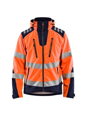 Blåkläder 4491-2513 Softshell jacket - Orange / Navy