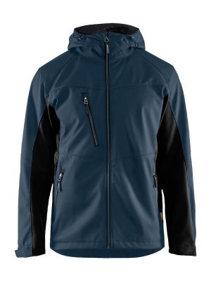 4753-2516 Work Jacket Softshell 8699 Dark Navy Blue_Black Blåkläder 71Workx Front 4753-2516 Work Jacket Softshell 8699 Dark Navy Blue_Black Blåkläder 71Workx Front