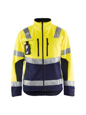 High Vis Softshell Jacket 4900 High Vis Geel/Marine - Blåkläder High Vis Softshell Jacket 4900 High Vis Geel/Marine - Blåkläder