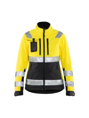 Ladies High Vis Softshell Jacket 4902 High Vis Geel/Zwart - Blåkläder