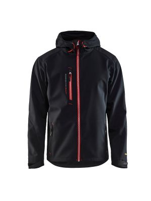 Softshell Jack 4949 Zwart/Rood - Blåkläder Softshell Jack 4949 Zwart/Rood - Blåkläder