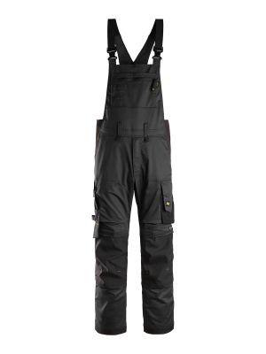 6051 Bib & Brace Overall Stretch Allroundwork Black 0404 Snickers 71workx front 6051 Bib & Brace Overall Stretch Allroundwork Black 0404 Snickers 71workx front