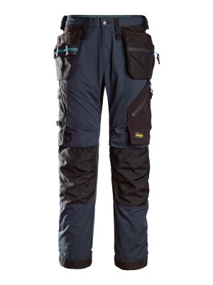 6210 Work Trouser Holster Pockets Stretch Litework Navy Black 9504 Snickers 71workx front