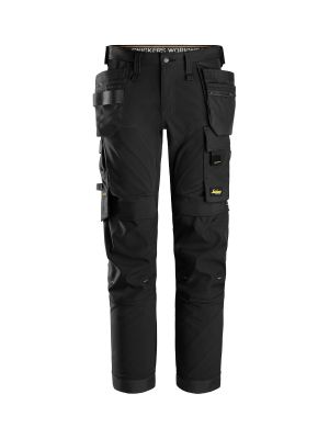 6275 Work Trouser Stretch 4-Way with Holster Pockets Snickers 71workx Black 0404 front 6275 Work Trouser Stretch 4-Way with Holster Pockets Snickers 71workx Black 0404 front