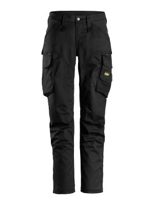 6703 Women's Work Trouser Stretch AllroundWork - Snickers Black 0404 71workx front