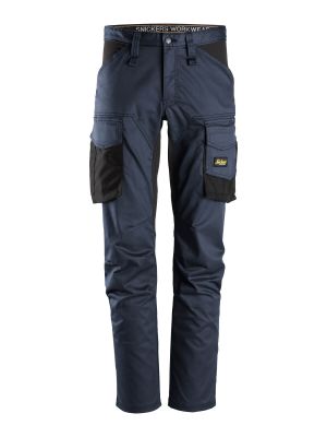 6803 Work Trouser Stretch AllroundWork - Snickers Navy/Black 9504 71Workx Front