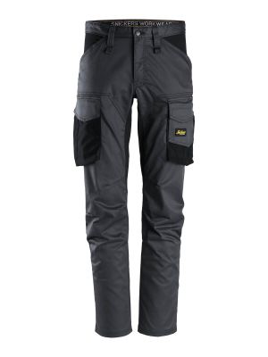 6803 Work Trouser Stretch AllroundWork - Snickers Steel Grey/Black 5804 71Workx Front