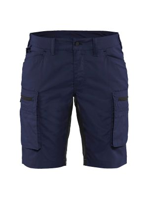 Ladies Service Shorts With Stretch 7149 Donker Marineblauw/Zwart - Blåkläder Ladies Service Shorts With Stretch 7149 Donker Marineblauw/Zwart - Blåkläder