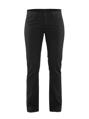 7165-1830 Women's Work Chino 2-Way stretch - Blåkläder - black - front