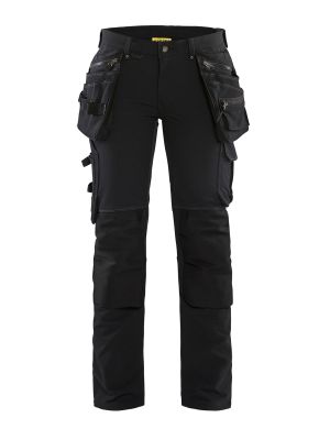 7198-1644 Women's Work Trouser 4-way Stretch - Blåkläder- black - front
