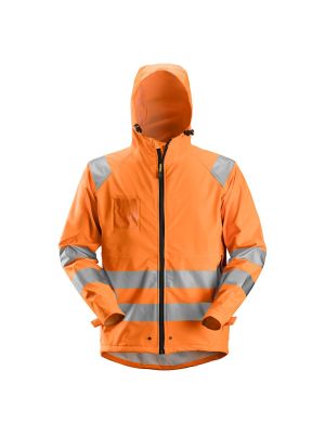 Snickers 8233 Rain Jacket High-Vis, Class 3 PU