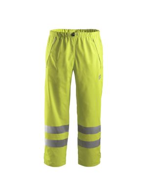 Snickers 8243 Rain Trousers High-Vis, Class 2 PU - High viz Yellow