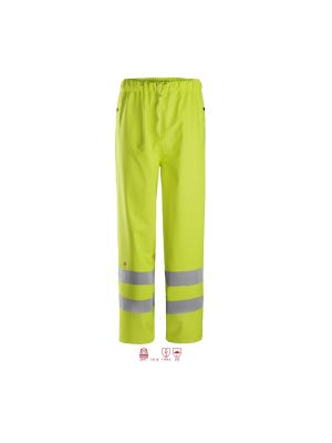 Snickers 8267 ProtecWork, Rain Trousers PU, Class 2 - High Vis Yellow