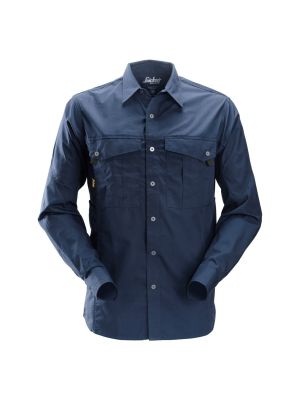 Snickers 8508 Rip Stop Shirt l/s - Navy