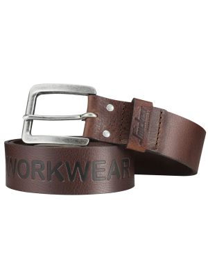 Snickers 9034 Leather Belt - Chocolate Brown